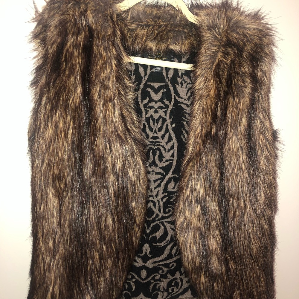 Faux fur vest